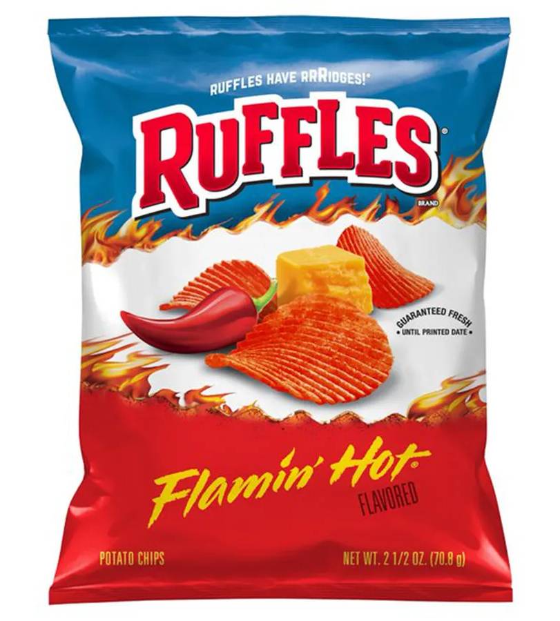Ruffles Flamin' Hot BBQ Potato Chips