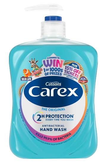 Carex Original Antibacterial Hand Wash Gentle & Effective Liquid Hand Soap (500ml)