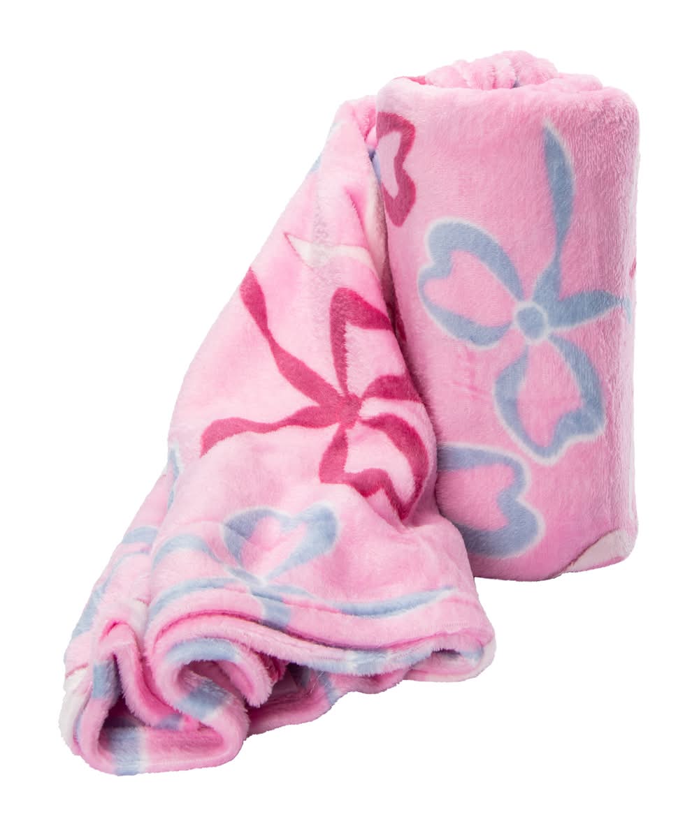 Printed Throw Blanket 50in x 60in Bow