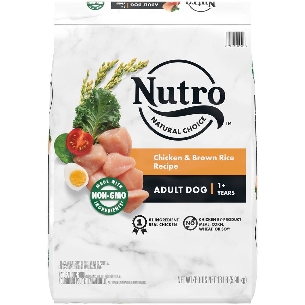 Nutro Chicken & Brown Rice Recipe Adult Dog Food (13 lbs)