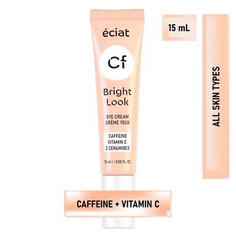 Eciat Caffeine Eye Cream With Vitamin C + 3 Ceramides   Brightening & Firming   All Skin Types   15 Ml