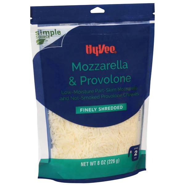 Hy-Vee Finely Shredded Mozzarella and Provolone Natural Cheese