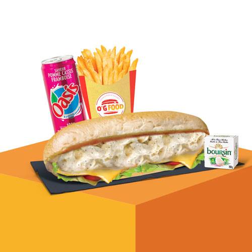 Menu sandwich Boursin