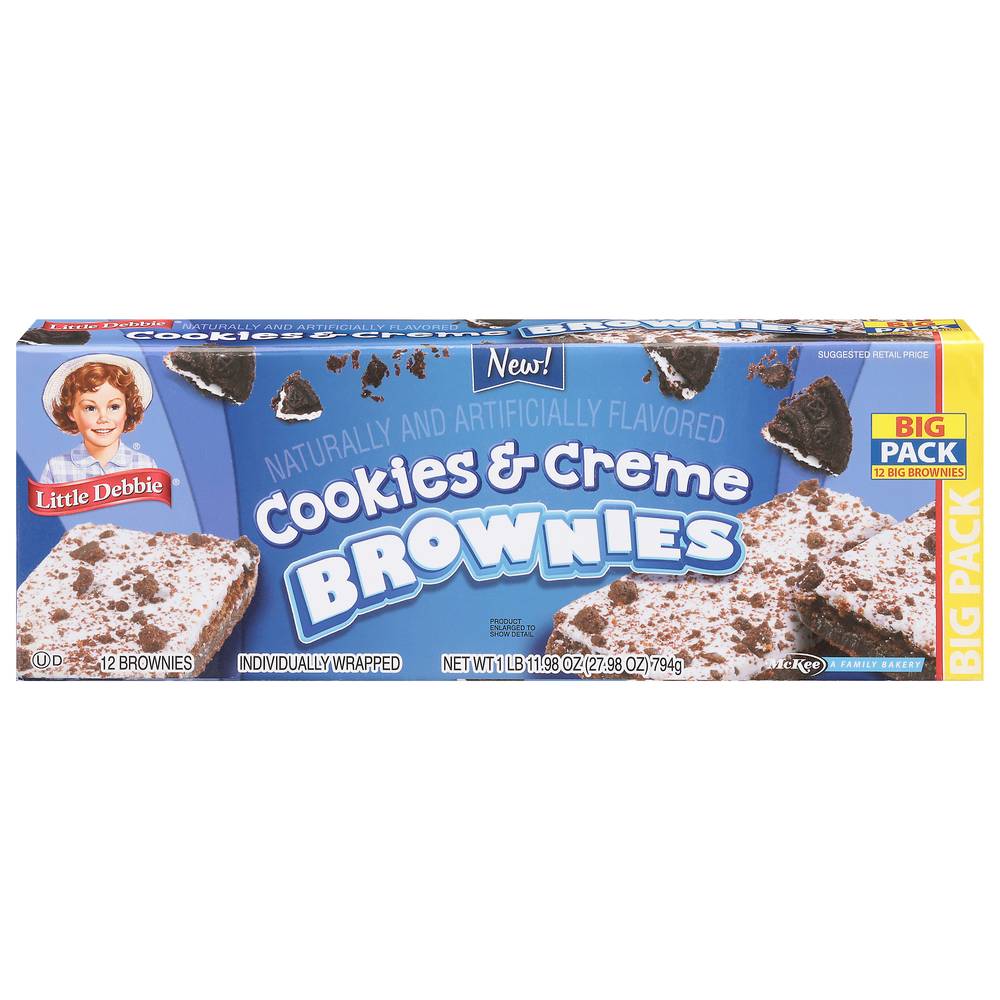 Little Debbie Cookies & Creme Brownies (1 lbs)