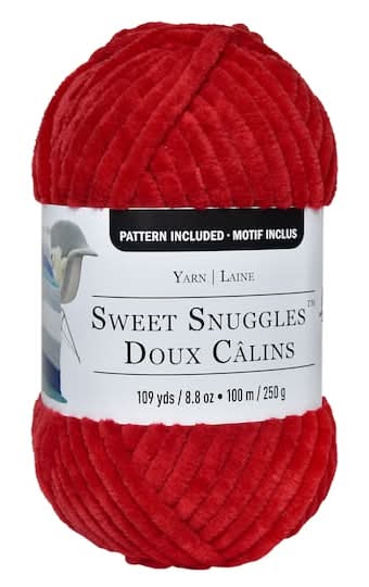 Loops & Threads Sweet Snuggles Yarn, Red