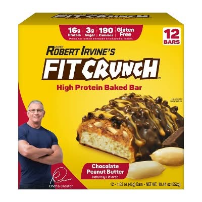 FitCrunch Chef Robert Irvine's High Protein Baked Bar (19.44 oz, 12 ct)