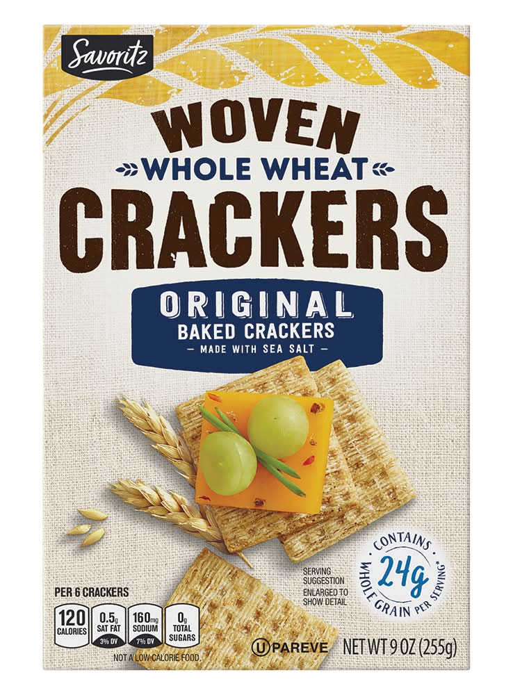 Savoritz Woven Whole Wheat Cracker (9 oz)