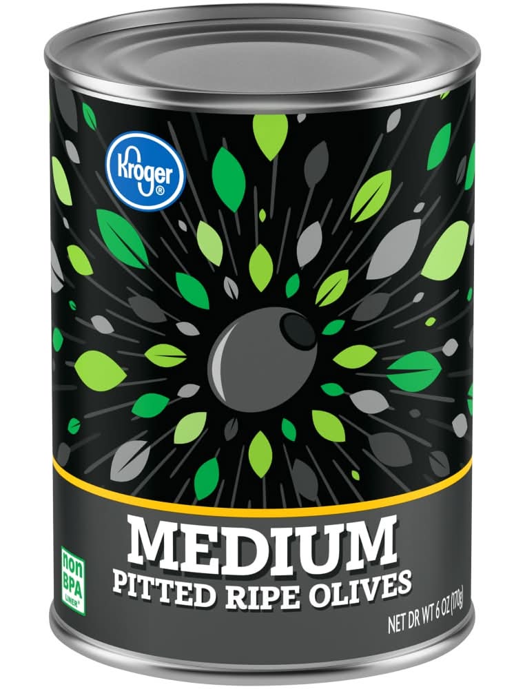 Kroger Medium Pitted Ripe Black Olives (6 oz)