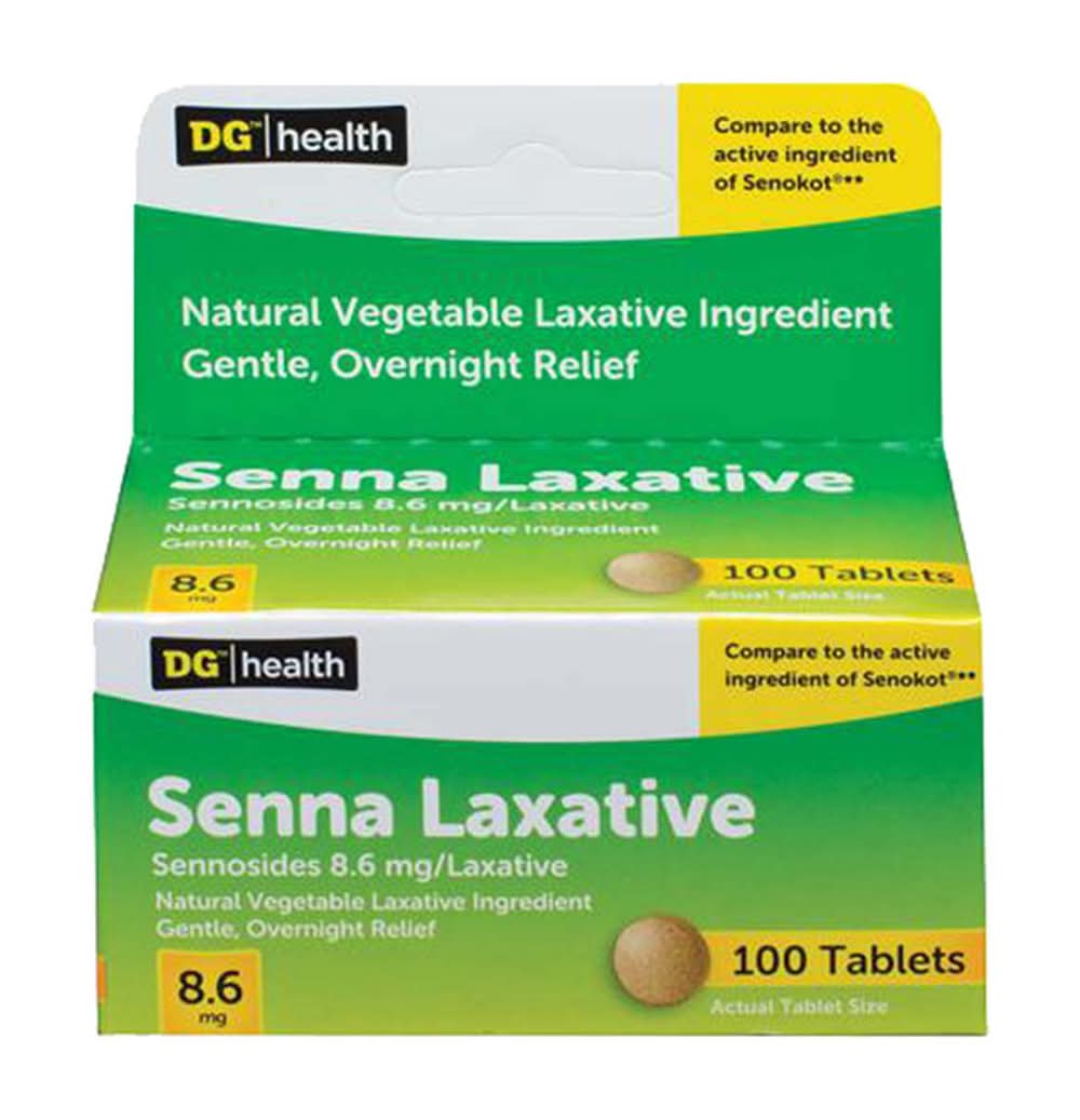 Dg Health Senna Laxative Tablets 100 Ct
