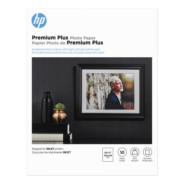 HP Premium Plus Photo Paper Soft Gloss a 50 Sheets Cr667a