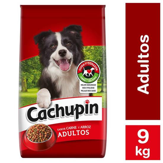 Cachupin alimento perro adulto sabor carne y arroz (bolsa 9 kg)