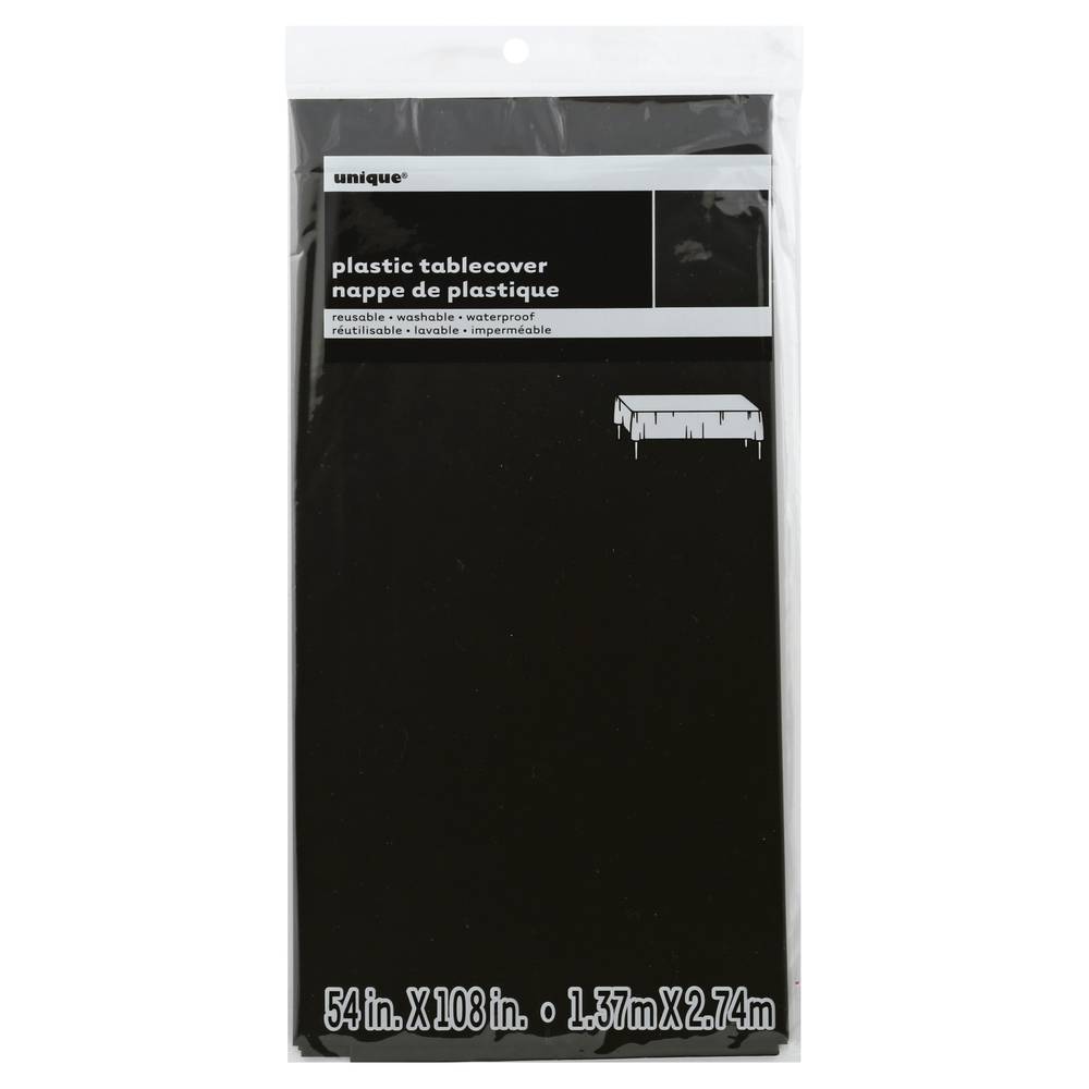 Unique Black Plastic Tablecover