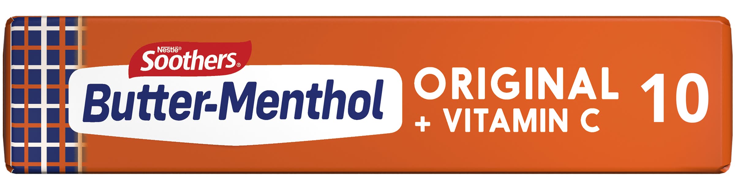 Soothers Original + Vitamin C Sore Throat Lozenges, Butter-Menthol (40g, 10 pack)