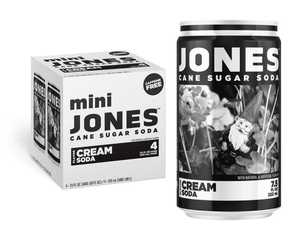 Jones Mini Cream Soda (4 x 7.5 fl oz)