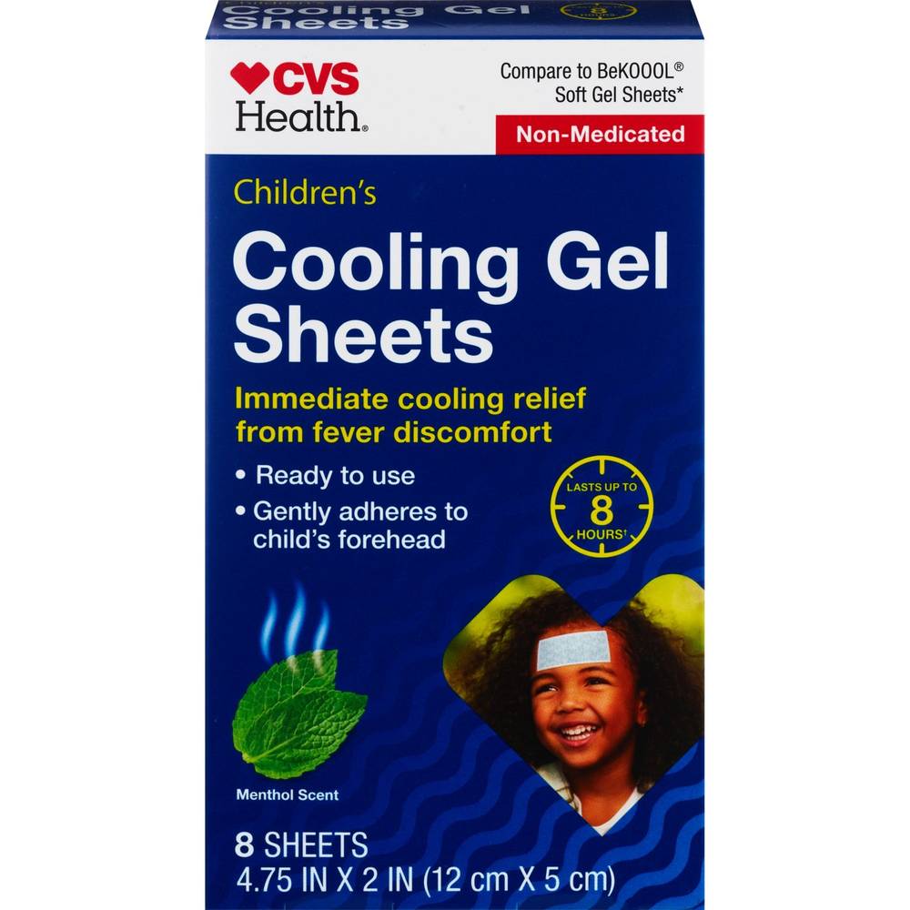 CVS Health Child Fever Gel Sheets, Menthol (8 ct)