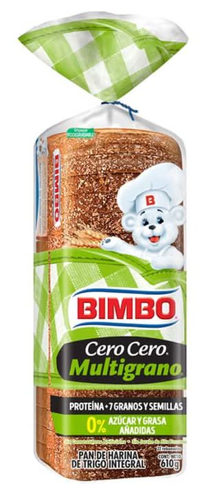 Bimbo · Cero cero pan multigranos sin azúcar y grasas añadidas (610 g)