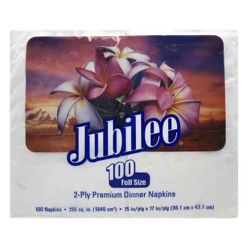 Jubilee Premium Dinner Napkins Full Size (100 napkins)