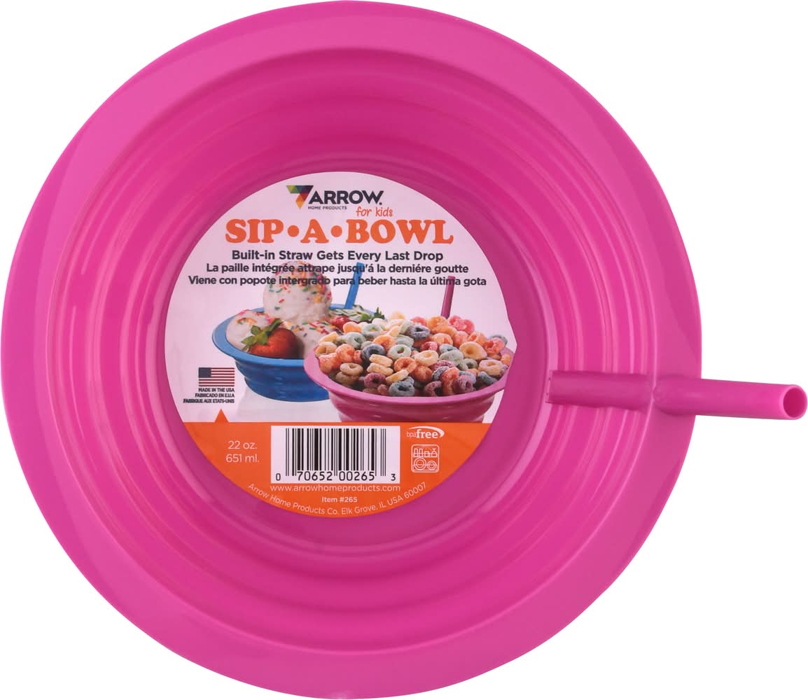 Arrow Sip-A-Bowl For Kids, Blue
