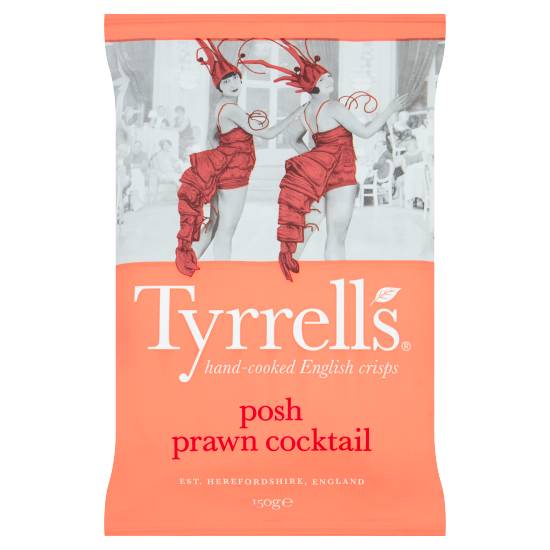 Tyrrells Posh Prawn Cocktail, Sharing Crisps (150g)