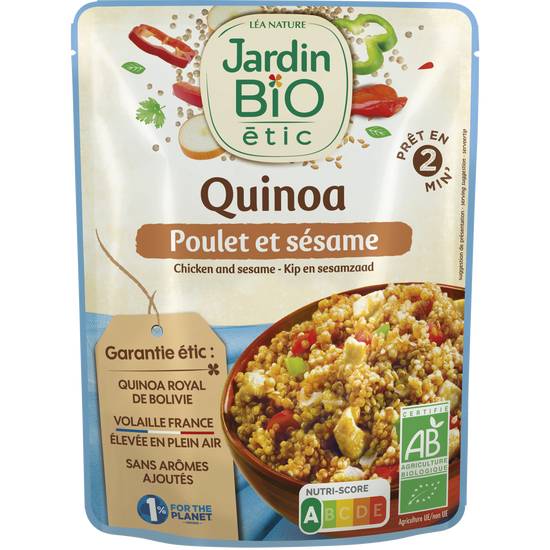Jardin Bio Étic - Plat cuisiné quinoa poulet sésame