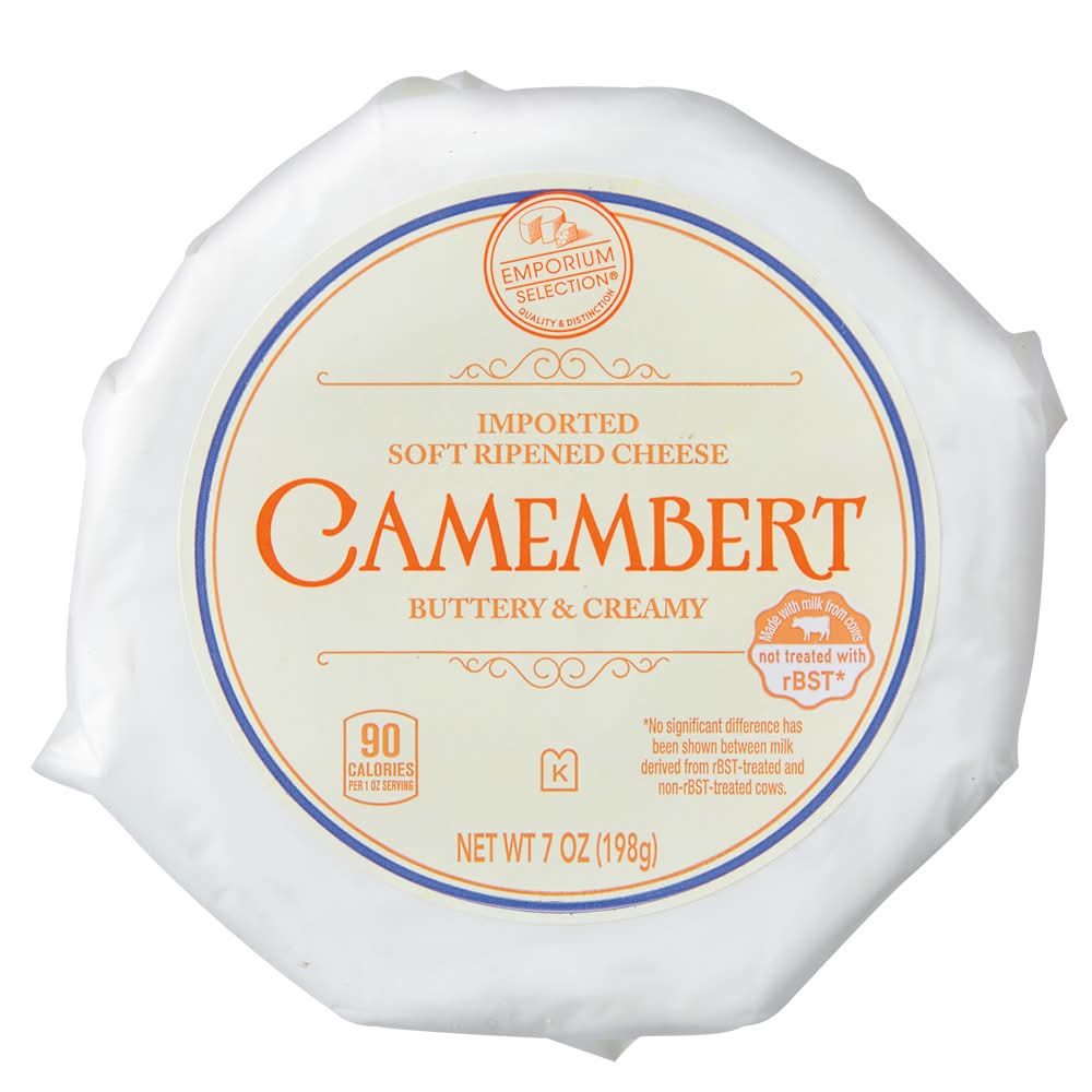 Emporium Selection Camembert Soft Ripened Cheese, Buttery-Creamy (7 oz)