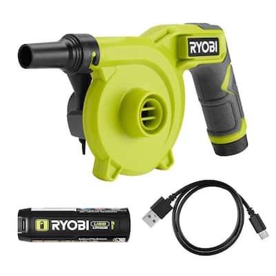 Ryobi Usb Lithium Cordless High Volume Inflator Kit (3 ct)