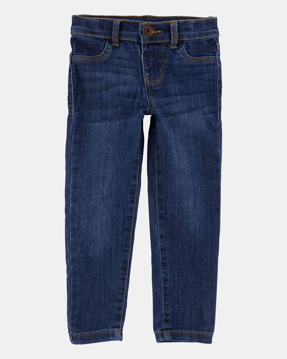 Toddler Dark Blue Wash Super Skinny-Leg Jeans - Marine Blue - 2T