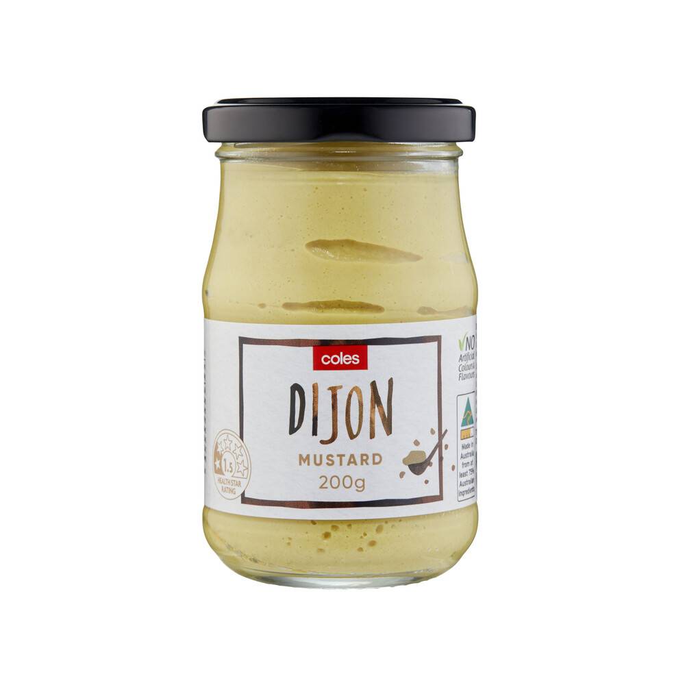 Coles Dijon Mustard 200g