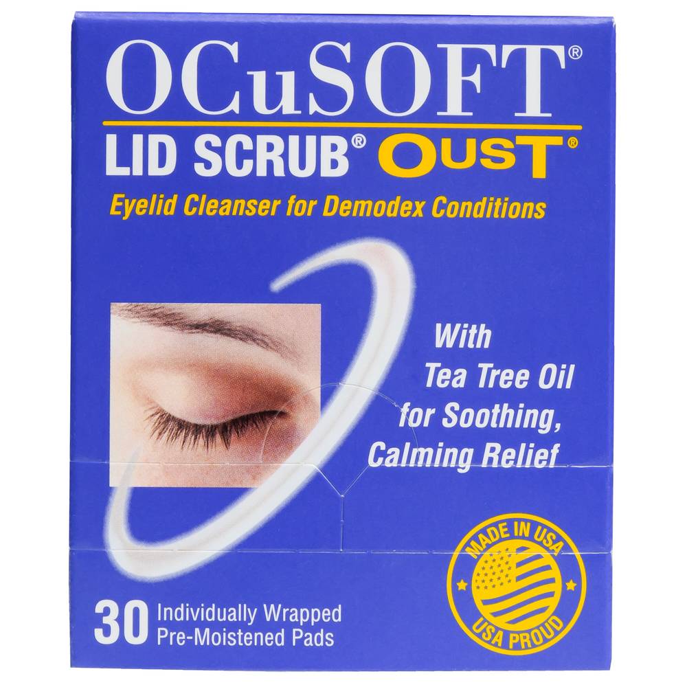 Ocusoft Lid Scrub Oust Eye Cleanser