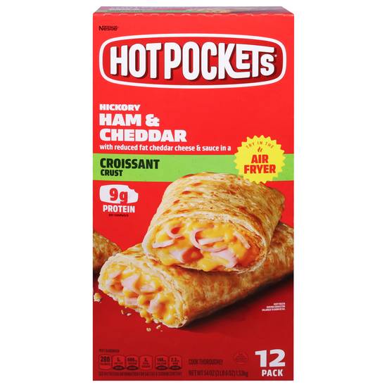 Hot Pockets Croissant Crust Hickory Ham and Cheddar Sandwiches (12 ct)