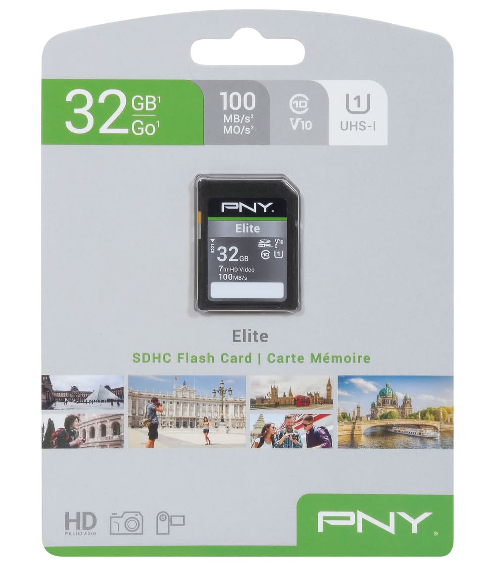 PNY Class 10 U1 V10 Sd 32 Gb Memory Card (0.64 oz)
