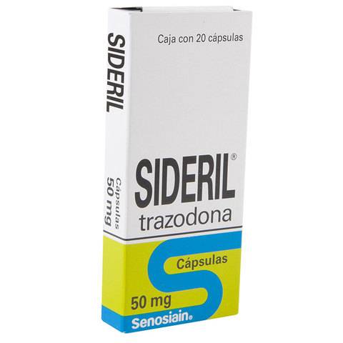 Senosiain sideril trazodona cápsulas 50 mg (20 piezas)