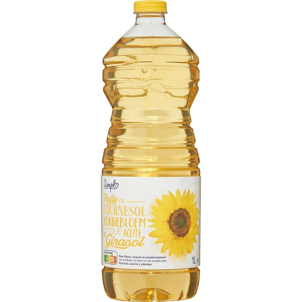 Huile de tournesol SIMPL - la bouteille d'1L