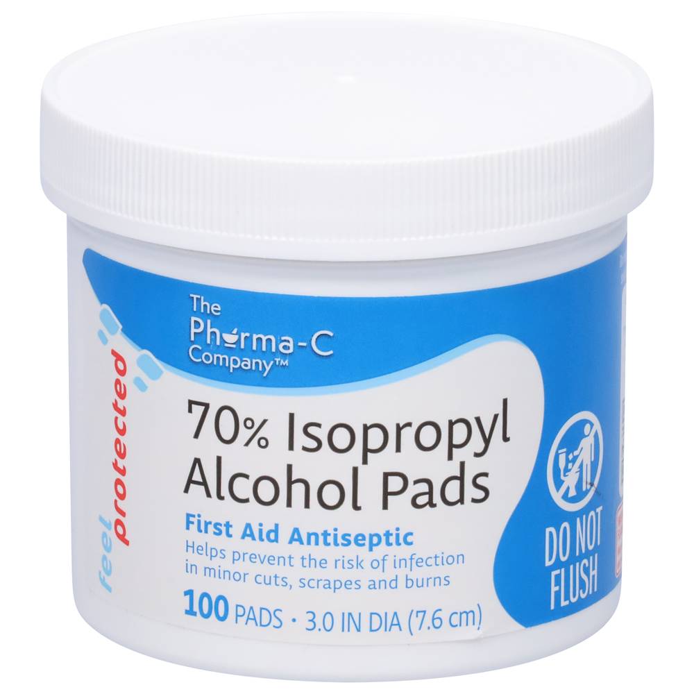 The Pharma-C Company Isopropyl Alcohol Pads Packed, Unspecified (100 ct)