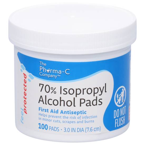 The Pharma-C Company Isopropyl Alcohol Pads Packed, Unspecified