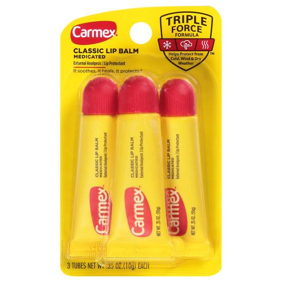 Carmex Original Moisturizing Medicated Lip Balm (3 ct)