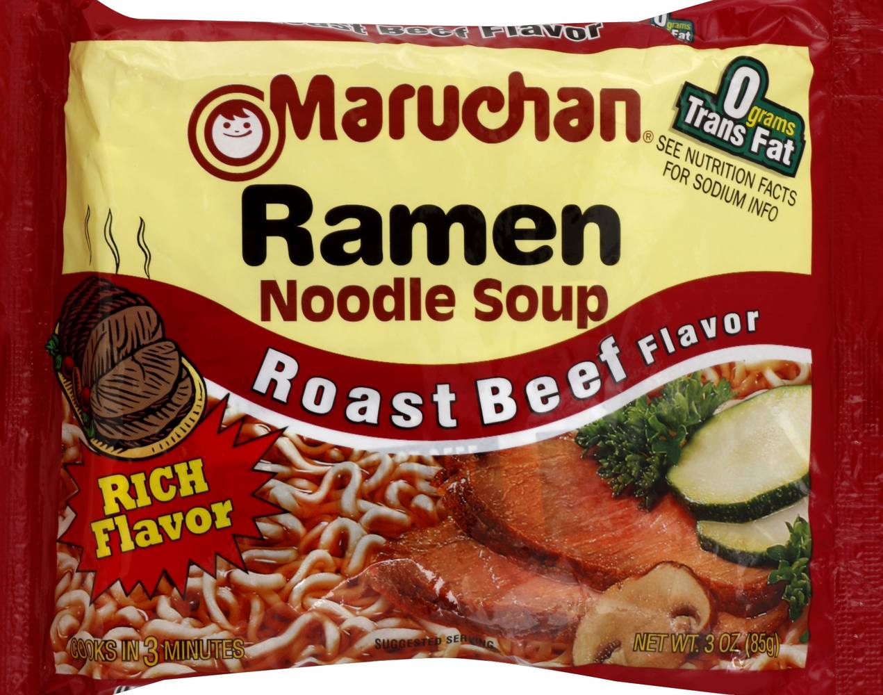 Maruchan Roast Beef Ramen Noodle Soup (3 oz)