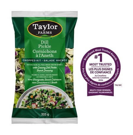 Taylor Farms Chopped Salad Kit, Dill Pickle (333 g)