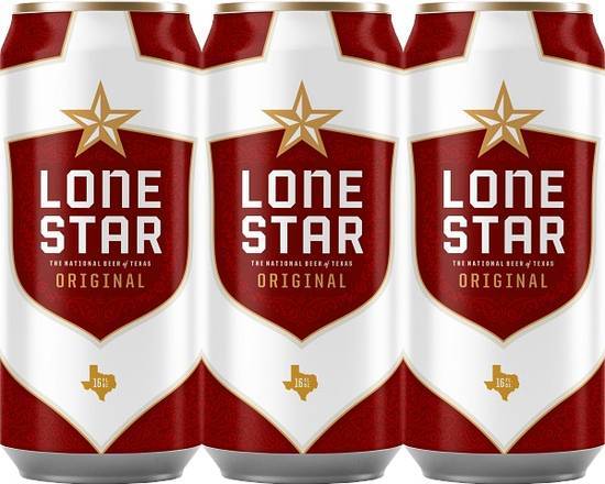 Lone Star Lager (6x 16oz cans)
