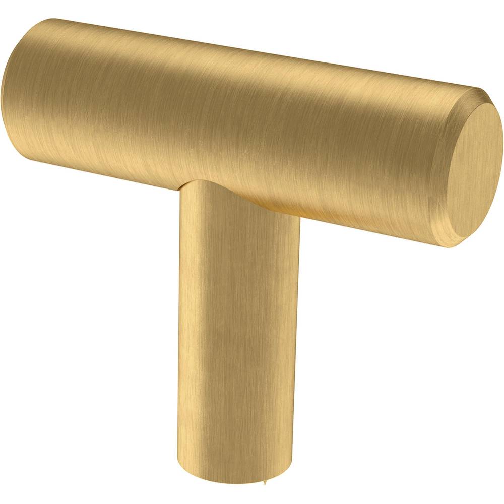 Origin 21 Bar 1-9/16-in Satin Gold Bar Modern Cabinet Knob | P01025W-117-CP