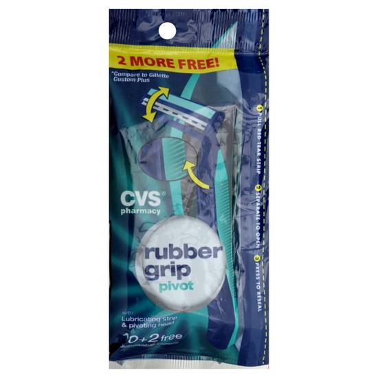 Cvs Rubber Grip Pivot Disposable Razors