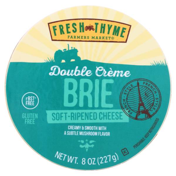 Fresh Thyme Double Creme Brie Round