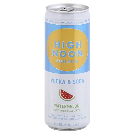 High Noon Watermelon Vodka & Soda (355 ml)