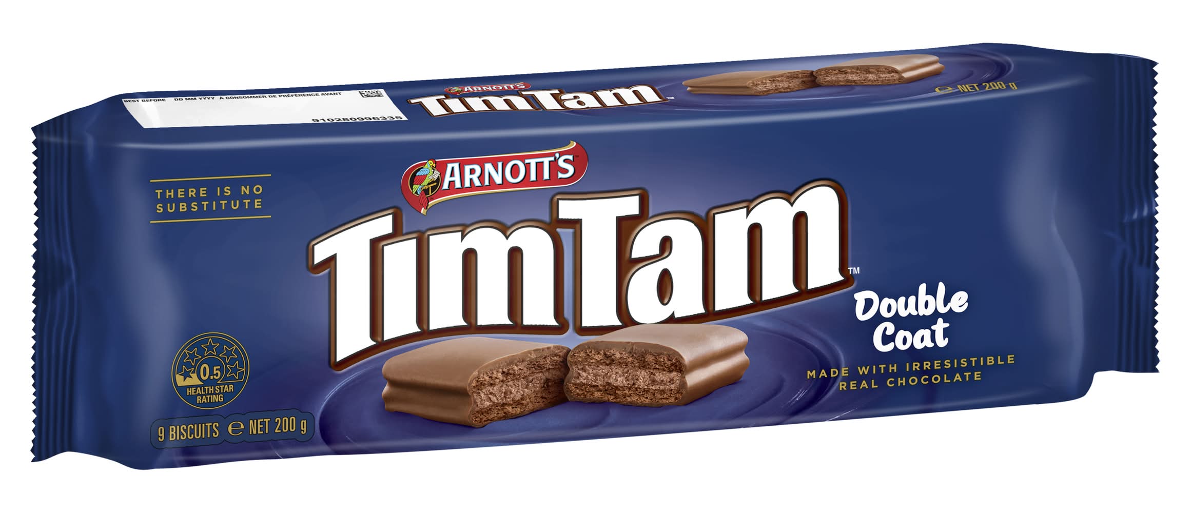 Tim Tam Chocolate Biscuits, Double Coat (200g, 9 pack)