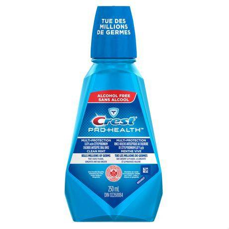 Rince-bouche crest pro-santé multi-protection menthe vive (250 ml) - crest pro-health multi-protection clean mint mouthwash (250 ml)