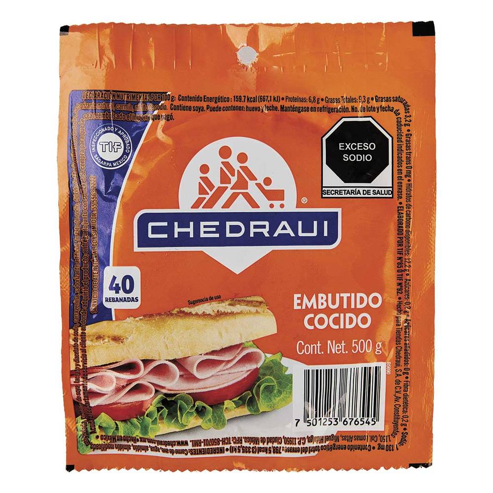 Chedraui · Embutido cocido (500 g)