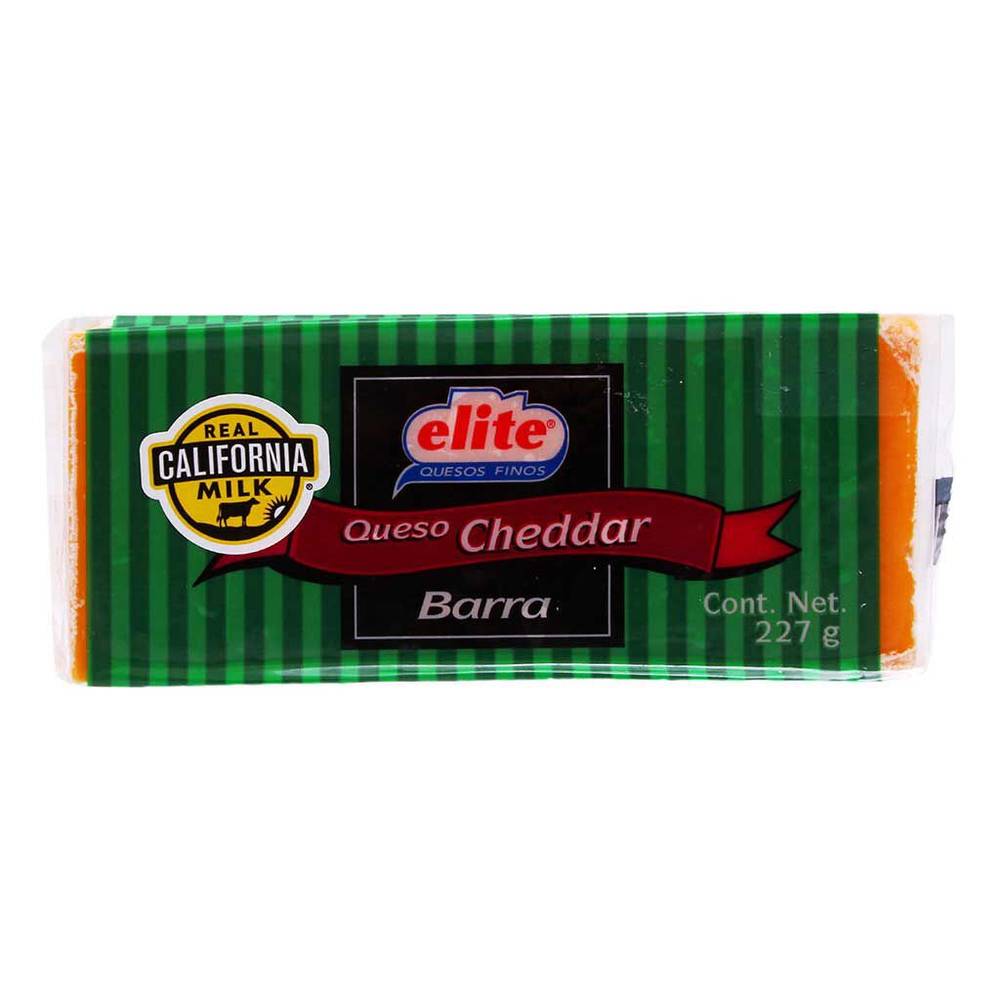 Elite q queso cheddar (barra 227 g)