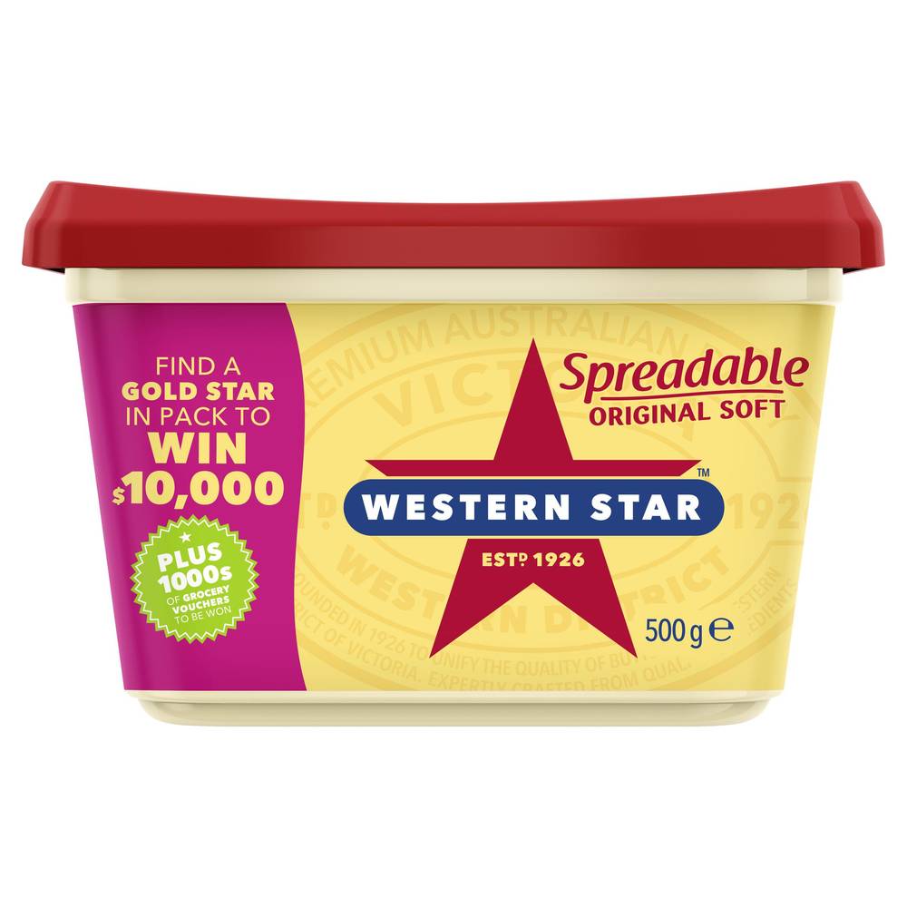 Western Star Original Soft Spreadable Butter (500g)