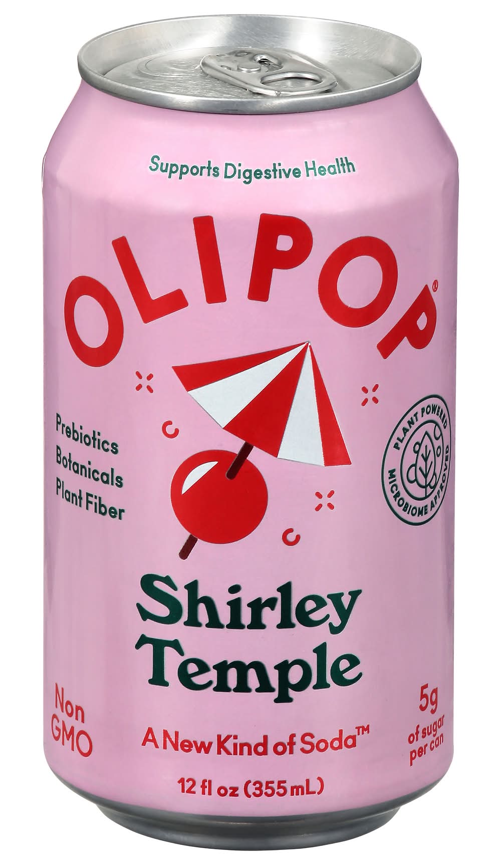 Olipop Prebiotic Soda, Shirley Temple (12 fl oz)