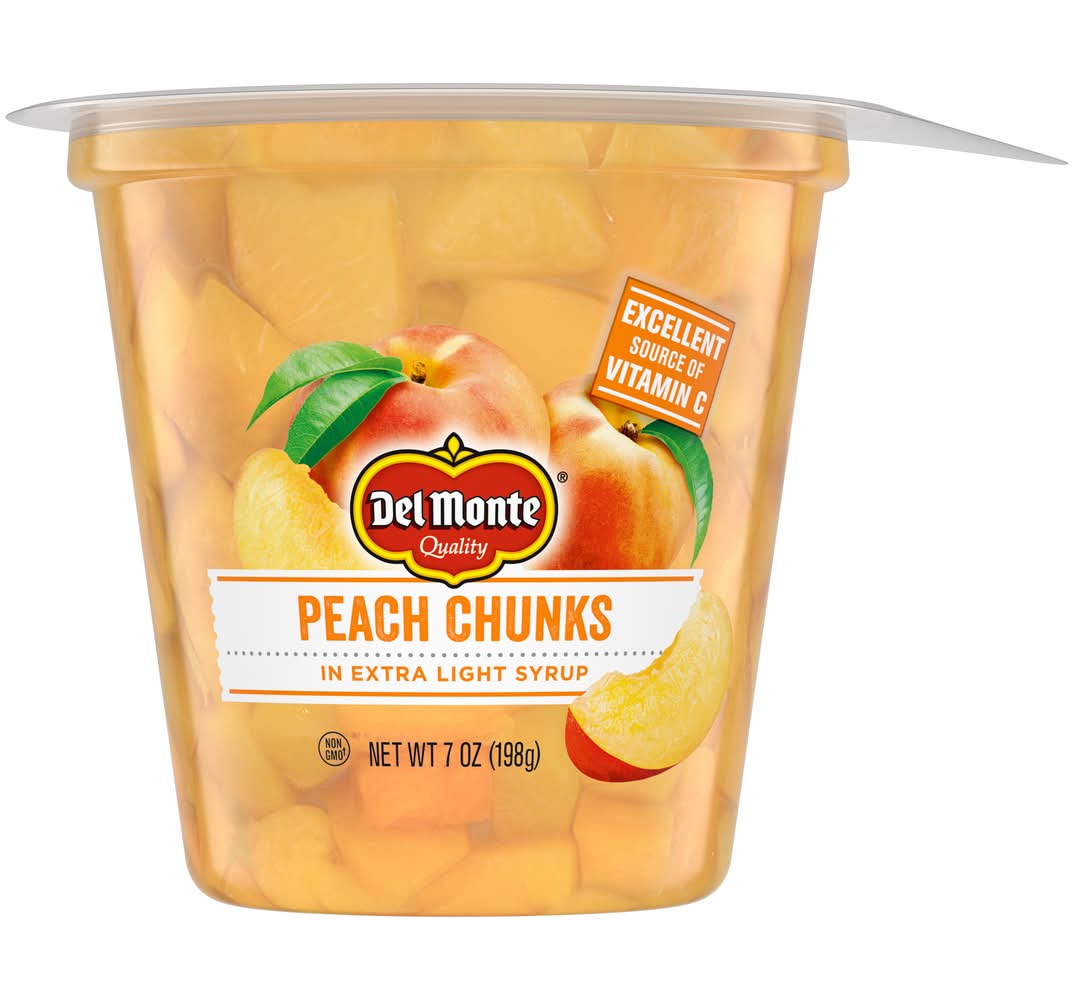 Del Monte Peach Chunks in Extra Light Syrup (7 oz)